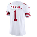 Johmsee SF.49ers #1 Ricky Pearsall Player White Vapor F.U.S.E. Limited Stitched Jerseys