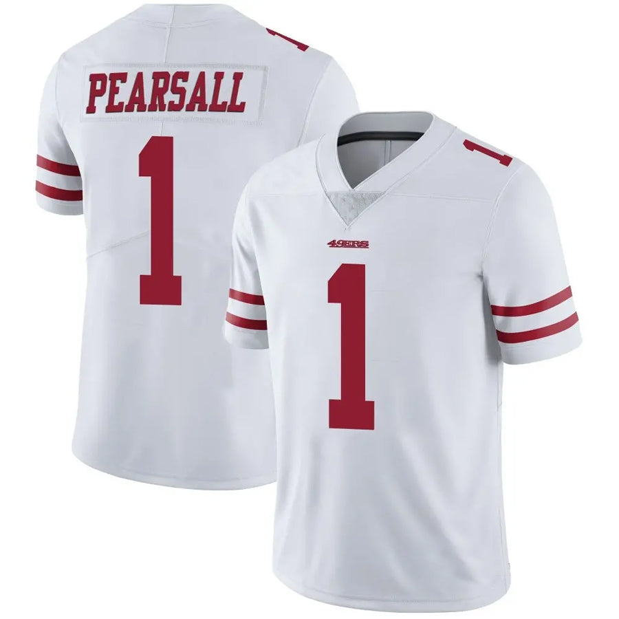 Johmsee SF.49ers #1 Ricky Pearsall Player White Vapor Limited Game Stitched Jerseys