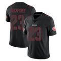 Johmsee SF.49ers #23 Christian McCaffrey Player Black Impact Limited Home Game Stitched Jerseys