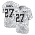 Johmsee SF.49ers #27 Ji'Ayir Brown Player Arctic Camo Limited Salute To Service Home Game Stitched Jerseys