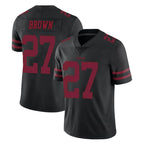 Johmsee SF.49ers #27 Ji'Ayir Brown Player Black Alternate Limited Vapor Untouchable Home Game Stitched Jerseys