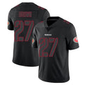 Johmsee SF.49ers #27 Ji'Ayir Brown Player Black Impact Limited Home Game Stitched Jerseys