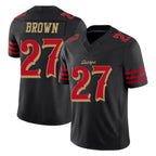 Johmsee SF.49ers #27 Ji'Ayir Brown Player Black Limited Rivalries Collection Home Game Stitched Jerseys