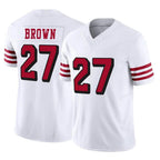 Johmsee SF.49ers #27 Ji'Ayir Brown Player White Limited Alternate Vapor F.U.S.E. Home Game Stitched Jerseys