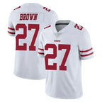 Johmsee SF.49ers #27 Ji'Ayir Brown Player White Limited Vapor Untouchable Home Game Stitched Jerseys