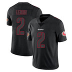 Johmsee SF.49ers #2 Deommodore Lenoir Player Black Impact Limited Home Game Stitched Jerseys