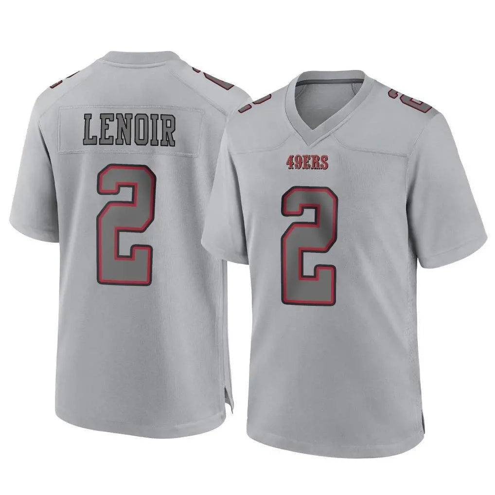 Johmsee SF.49ers #2 Deommodore Lenoir Player Gray Atmosphere Fashion Home Game Stitched Jerseys
