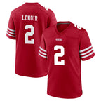 Johmsee SF.49ers #2 Deommodore Lenoir Player Red Game Home Stitched Jerseys