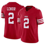 Johmsee SF.49ers #2 Deommodore Lenoir Player Red Limited Vapor F.U.S.E. Home Game Stitched Jerseys