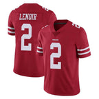 Johmsee SF.49ers #2 Deommodore Lenoir Player Red Limited Vapor Untouchable Home Game Stitched Jerseys