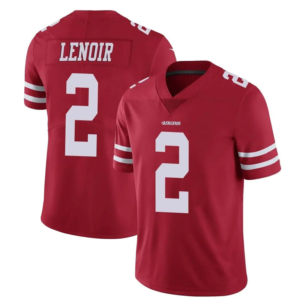 Johmsee SF.49ers #2 Deommodore Lenoir Player Red Limited Vapor Untouchable Home Game Stitched Jerseys