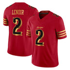 Johmsee SF.49ers #2 Deommodore Lenoir Player Red Rivalries Vapor Limited Home Game Stitched Jerseys