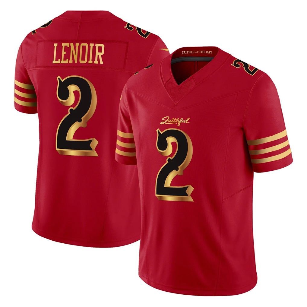 Johmsee SF.49ers #2 Deommodore Lenoir Player Red Rivalries Vapor Limited Home Game Stitched Jerseys