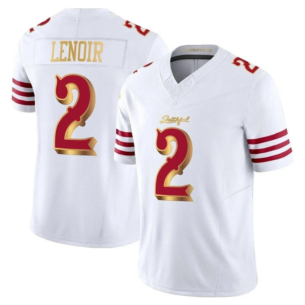 Johmsee SF.49ers #2 Deommodore Lenoir Player White 2025 Rivalries Collection Game Limited Stitched Jerseys