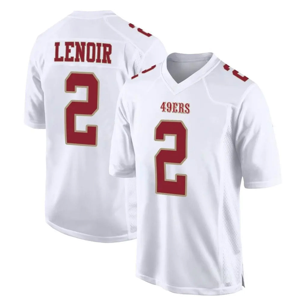 Johmsee SF.49ers #2 Deommodore Lenoir Player White Fashion Home Game Stitched Jerseys