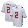 Johmsee SF.49ers #2 Deommodore Lenoir Player White Home Game Stitched Jerseys