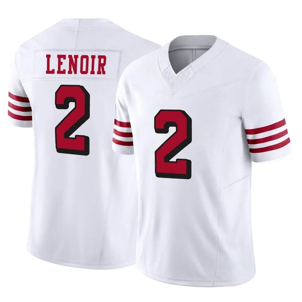 Johmsee SF.49ers #2 Deommodore Lenoir Player White Limited Alternate Vapor F.U.S.E. Home Game Stitched Jerseys