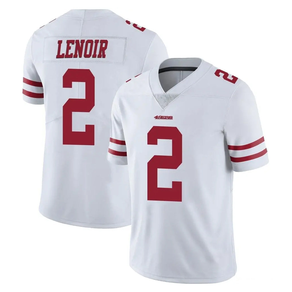 Johmsee SF.49ers #2 Deommodore Lenoir Player White Limited Vapor Untouchable Home Game Stitched Jerseys