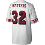 Johmsee SF.49ers #32 Ricky Watters Mitchell & Ness White Legacy Replica Jersey