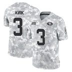 Johmsee SF.49ers #3 Christian Kirk Player Arctic Camo Limited Salute To Service Home Game Stitched Jerseys