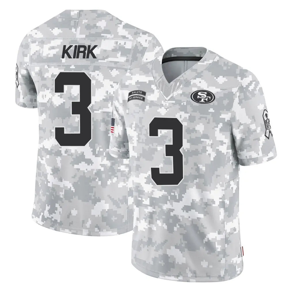 Johmsee SF.49ers #3 Christian Kirk Player Arctic Camo Limited Salute To Service Home Game Stitched Jerseys