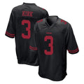 Johmsee SF.49ers #3 Christian Kirk Player Black Alternate Home Game Stitched Jerseys