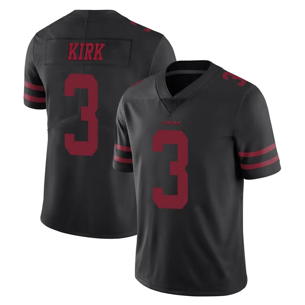 Johmsee SF.49ers #3 Christian Kirk Player Black Alternate Limited Vapor Untouchable Home Game Stitched Jerseys