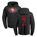 Johmsee SF.49ers #3 Christian Kirk Player Black LOGO Pullover Hoodies Home Game Stitched Jerseys
