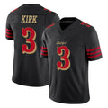 Johmsee SF.49ers #3 Christian Kirk Player Black Limited Rivalries Collection Home Game Stitched Jerseys