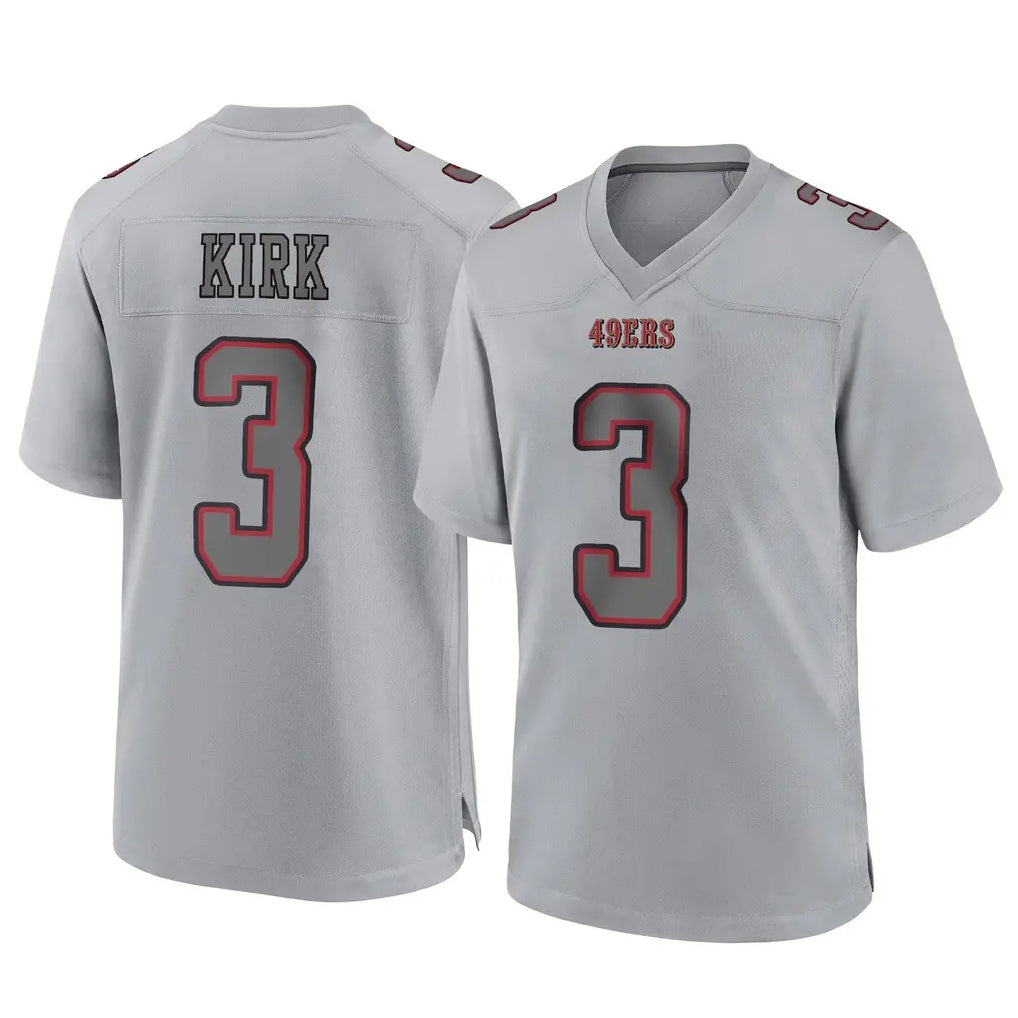Johmsee SF.49ers #3 Christian Kirk Player Gray Atmosphere Fashion Home Game Stitched Jerseys