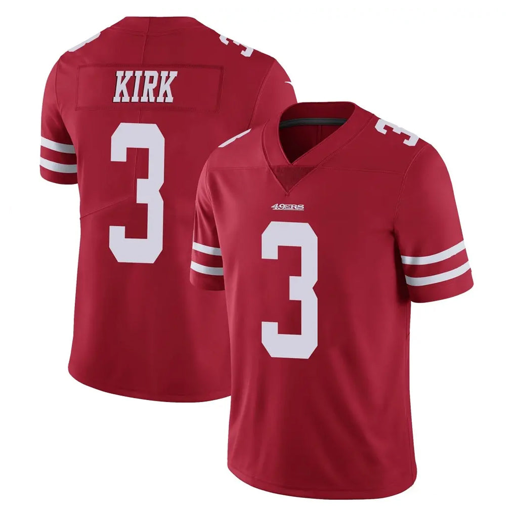 Johmsee SF.49ers #3 Christian Kirk Player Red Limited Vapor Untouchable Home Game Stitched Jerseys