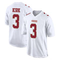 Johmsee SF.49ers #3 Christian Kirk Player White Fashion Home Game Stitched Jerseys