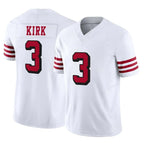 Johmsee SF.49ers #3 Christian Kirk Player White Limited Alternate Vapor F.U.S.E. Home Game Stitched Jerseys