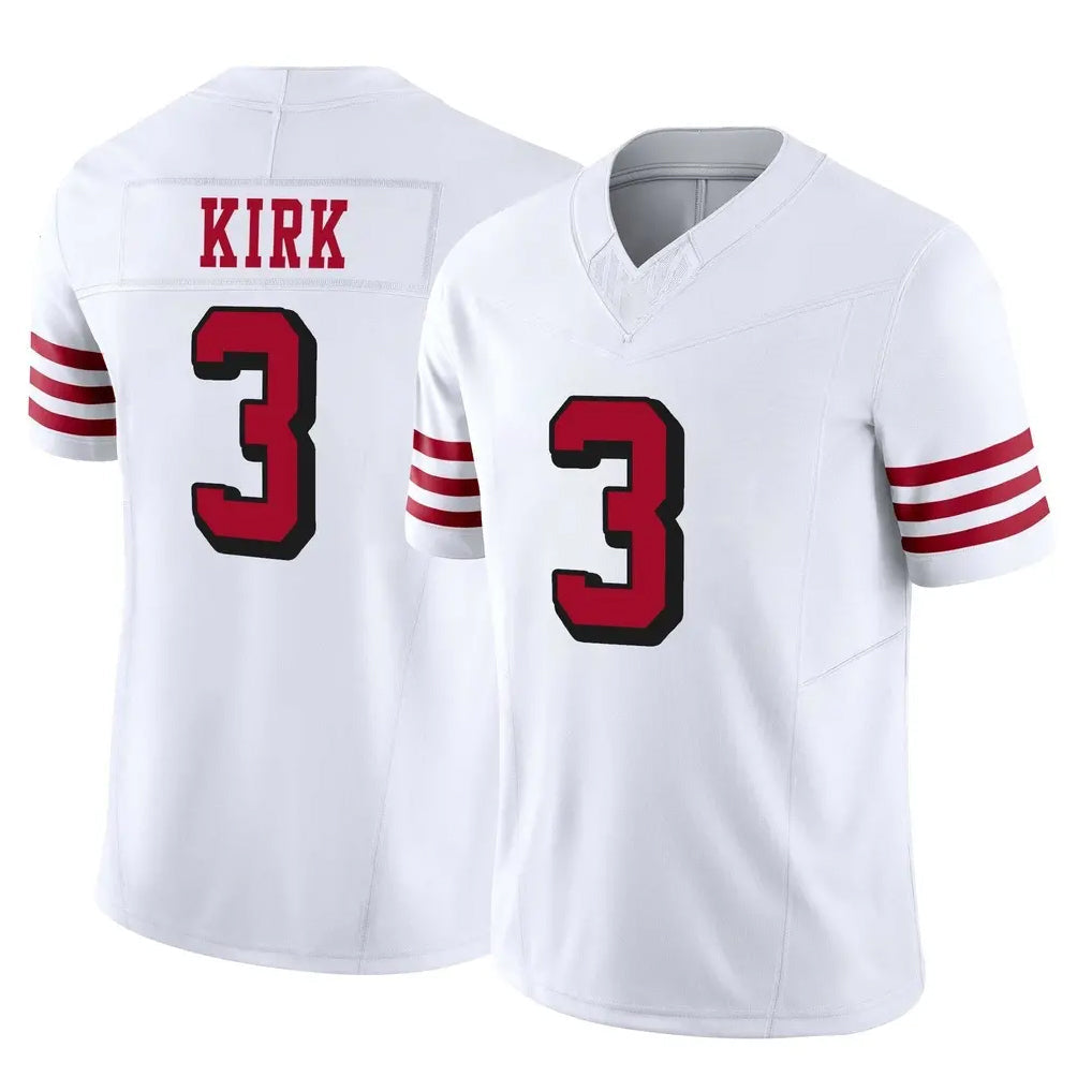 Johmsee SF.49ers #3 Christian Kirk Player White Limited Alternate Vapor F.U.S.E. Home Game Stitched Jerseys