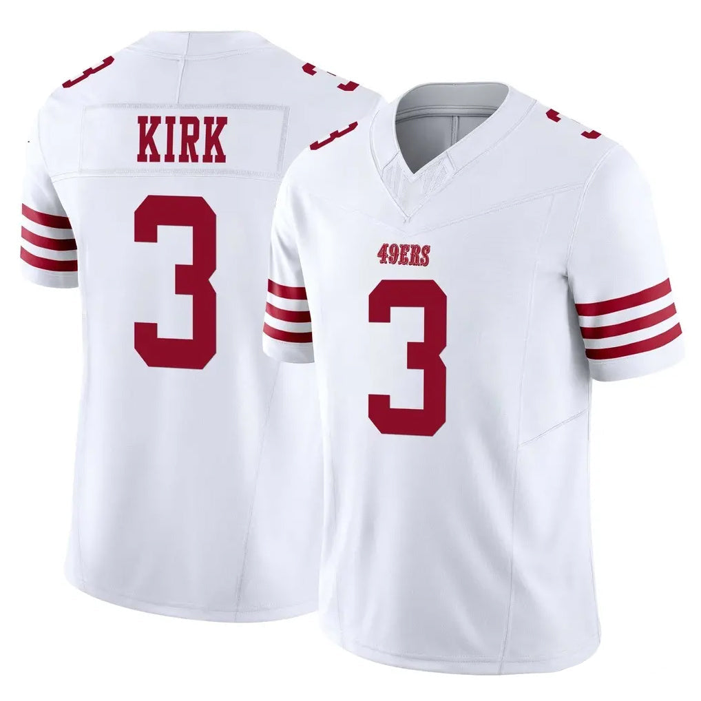 Johmsee SF.49ers #3 Christian Kirk Player White Limited Vapor F.U.S.E. Home Game Stitched Jerseys