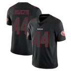 Johmsee SF.49ers #44 Kyle Juszczyk Player Black Impact Limited Home Game Stitched Jerseys