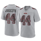 Johmsee SF.49ers #44 Kyle Juszczyk Player Gray Atmosphere Fashion Home Game Stitched Jerseys