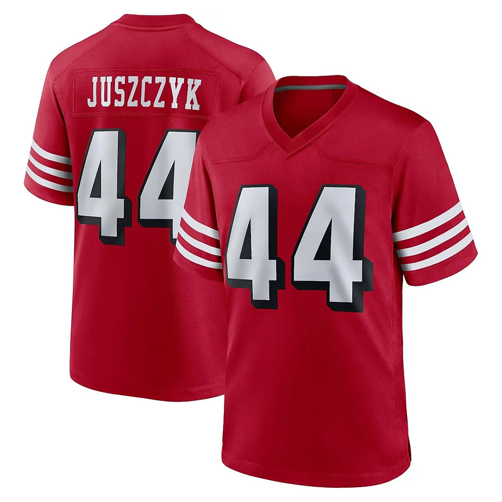 Johmsee SF.49ers #44 Kyle Juszczyk Player Red Limited Alternate Home Game Stitched Jerseys