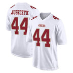 Johmsee SF.49ers #44 Kyle Juszczyk Player White Fashion Home Game Stitched Jerseys
