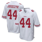 Johmsee SF.49ers #44 Kyle Juszczyk Player White Home Game Stitched Jerseys