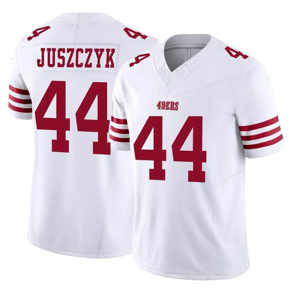 Johmsee SF.49ers #44 Kyle Juszczyk Player White Limited Vapor F.U.S.E. Home Game Stitched Jerseys