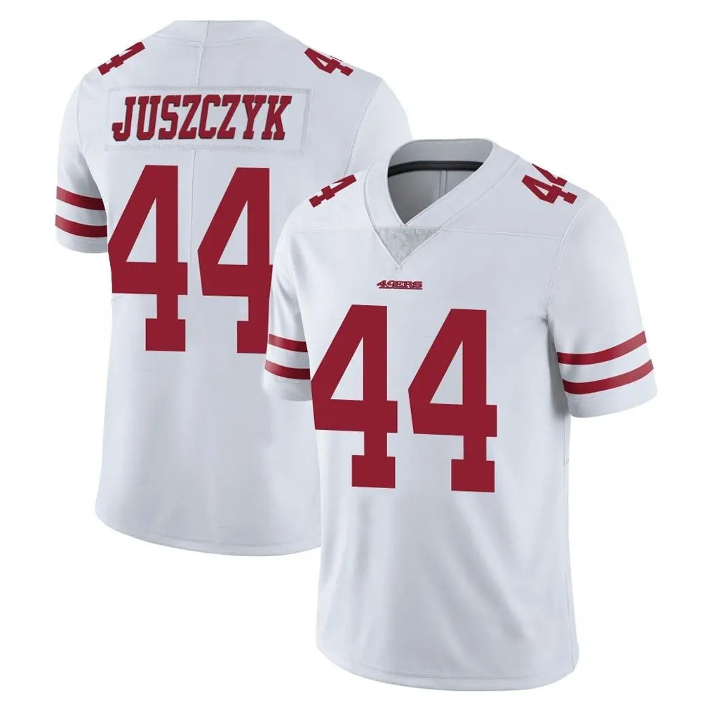 Johmsee SF.49ers #44 Kyle Juszczyk Player White Limited Vapor Untouchable Home Game Stitched Jerseys