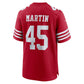 SF.49ers #45 Nick Martin Scarlet Team Game Stitched American Football Jerseys