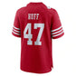 SF.49ers #47 Bryce Huff Scarlet Team Game Stitched American Football Jerseys