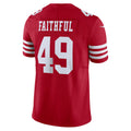 Johmsee SF.49ers #49 The Faithful Player Vapor F.U.S.E. Limited  Scarlet Football Jerseys
