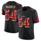 Johmsee SF.49ers #54 Fred Warner Player Rivalries Collection Vapor Limited Black Stitched Jerseys