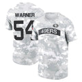 Johmsee SF.49ers #54 Fred Warner Player Salute to Service Hoodies & T-Shirts Stitched Jerseys