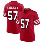 Johmsee SF.49ers #57 Dre Greenlaw Player Red Limited Alternate Home Game Stitched Jerseys