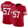 Johmsee SF.49ers #57 Dre Greenlaw Player Red Limited Vapor F.U.S.E. Home Game Stitched Jerseys