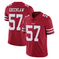 Johmsee SF.49ers #57 Dre Greenlaw Player Red Limited Vapor Untouchable Home Game Stitched Jerseys